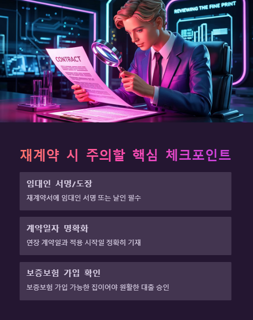 재계약 시 주의할 핵심 체크 포인트