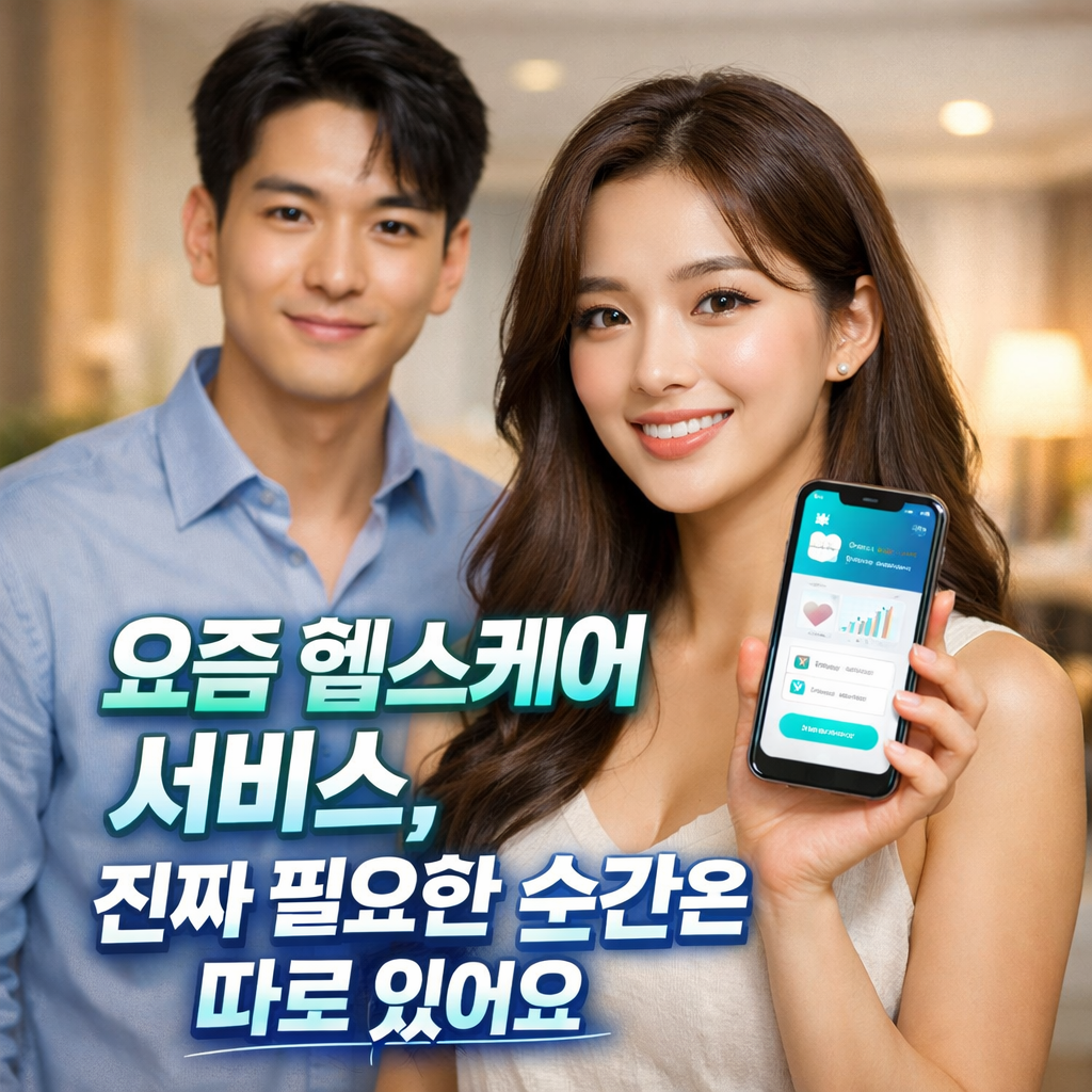 요즘 헬스케어 서비스, 진짜 필요한 순간은 따로 있어요