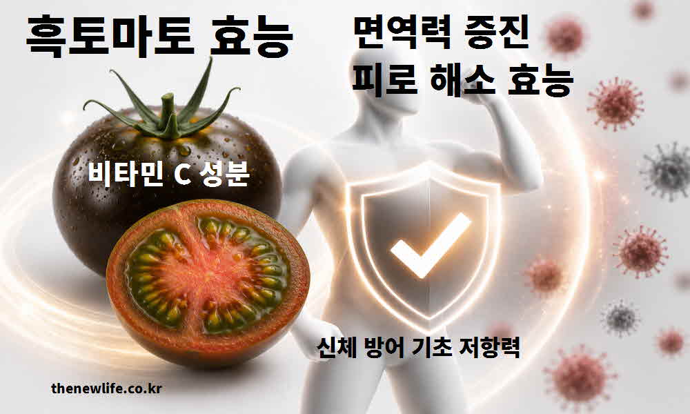 흑토마토 효능 면역력 증진 피로 해소