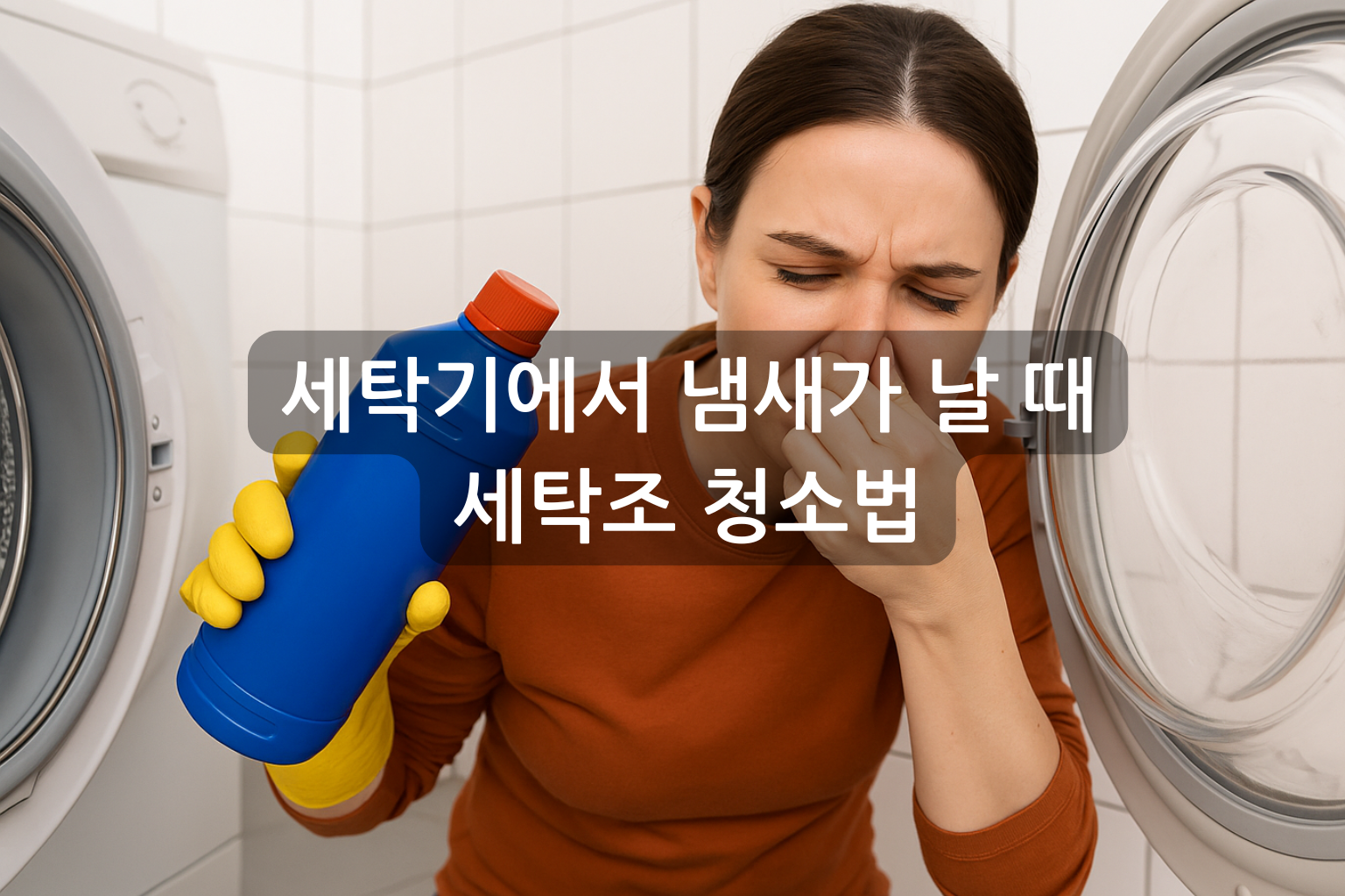 세탁기에서 냄새가 날 때 확인해야 할 세탁조 청소법