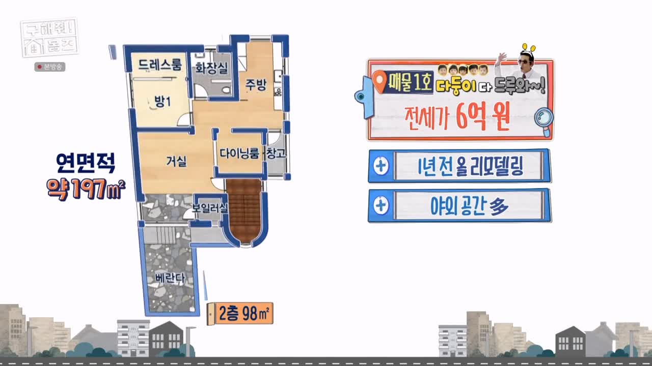 구해줘홈즈 강서구 방화동 다둥이 드루와 벽돌집 단독주택 매물 가격 및 구조 인테리어 리모델링 최종선택 소개 다시보기