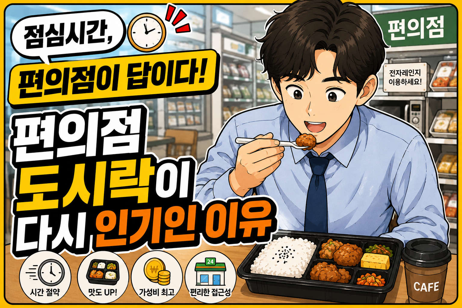 편의점 도시락이 인기가 있는 이유와 사정