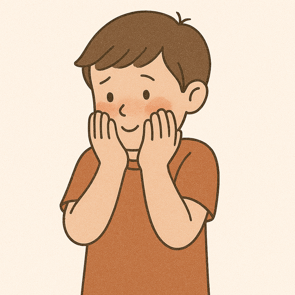 수줍어 하는 아이