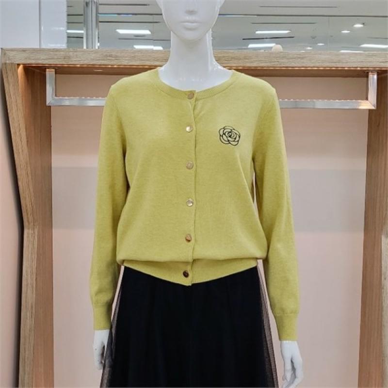 해리앤 DP01 까멜리아 꽃자수 니트 가디건 HPPP6302