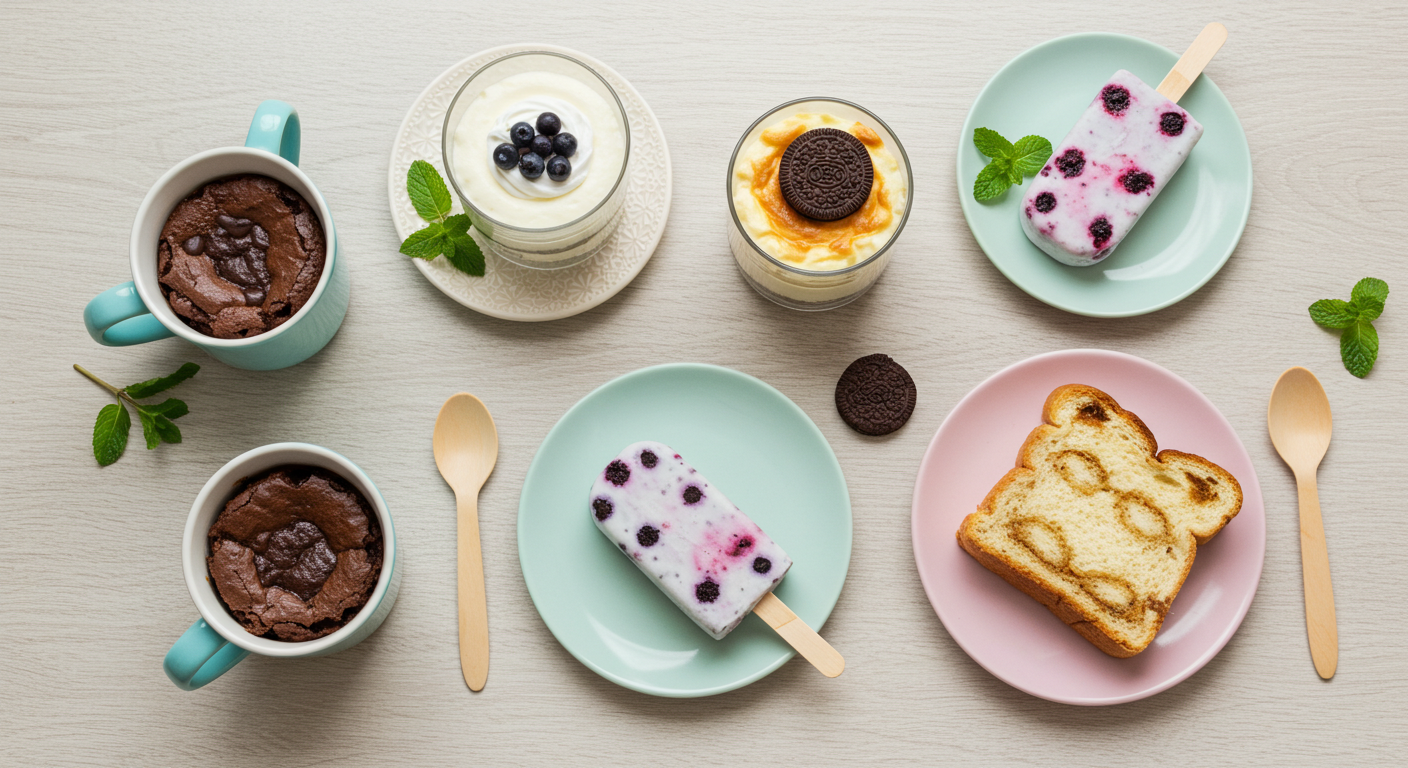 오븐 없이도 만드는 초간단 디저트 🍰 ❘ 노오븐 디저트 BEST 5