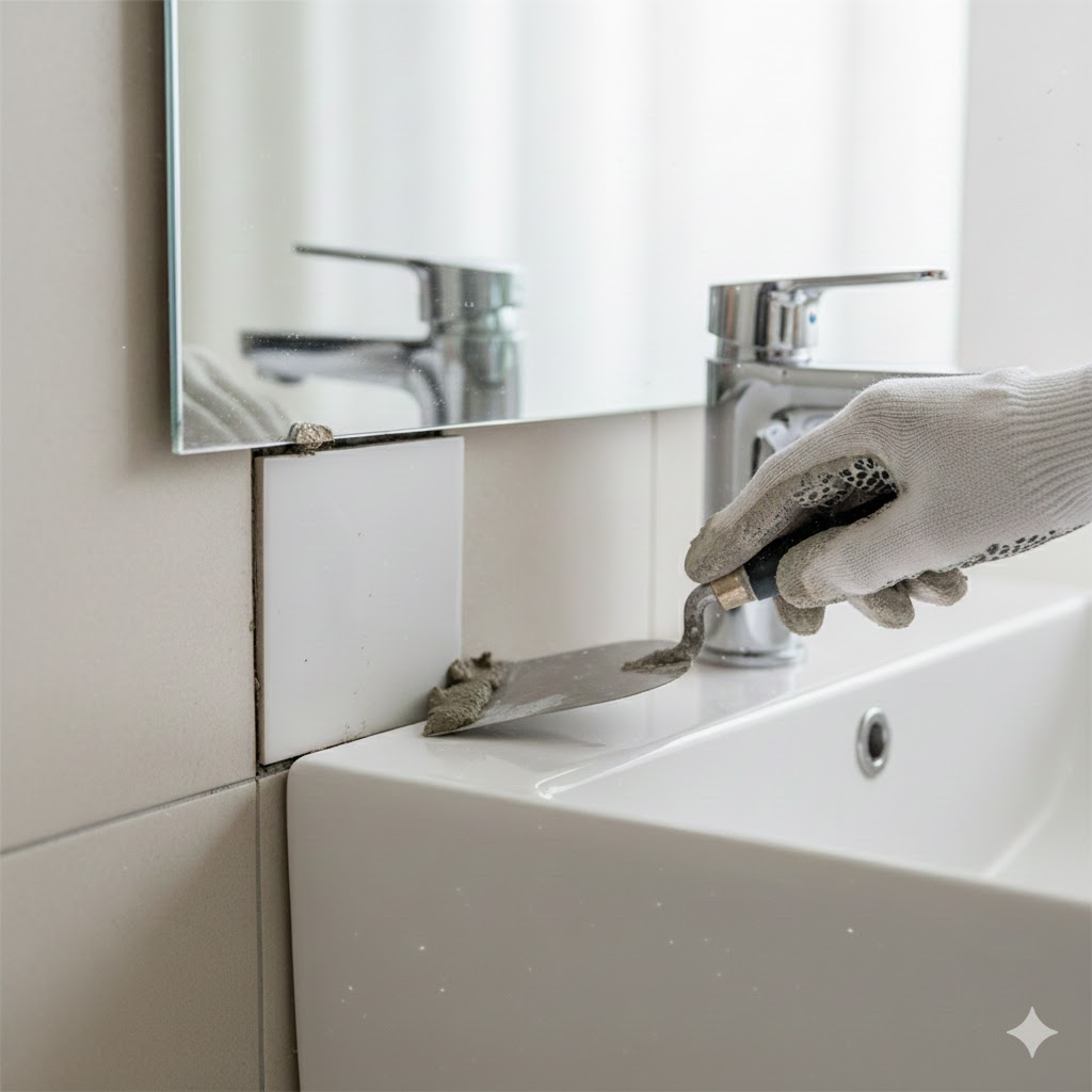 화장실 타일 깨짐 셀프 부분 교체 경험 후기