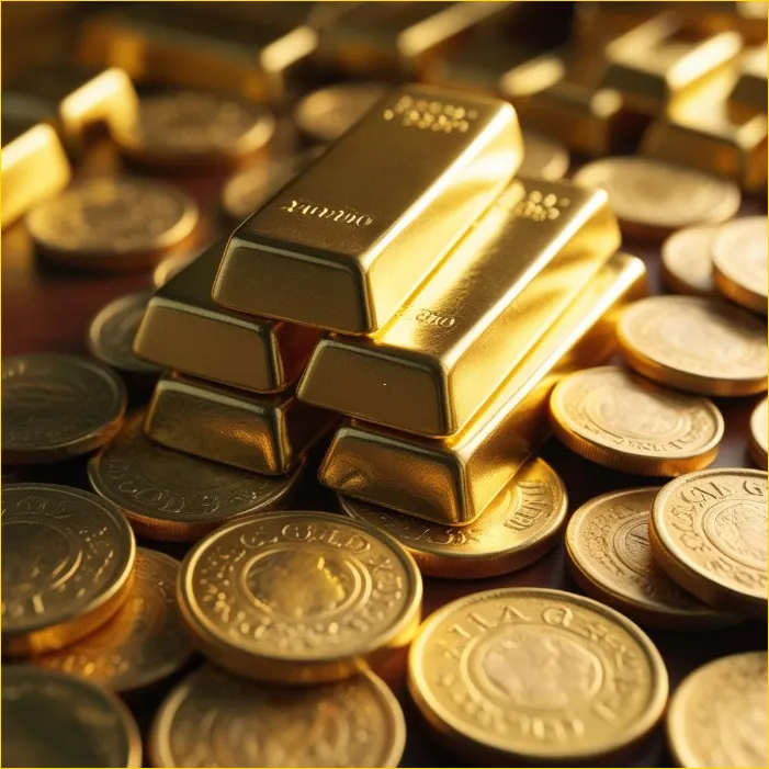 골드바와 금화