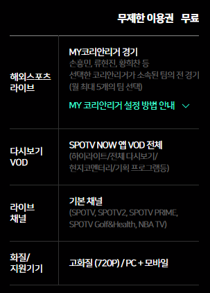 스포티비 나우 가격