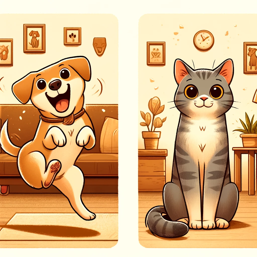 애완동물로써 강아지와 고양이의 다른점은?