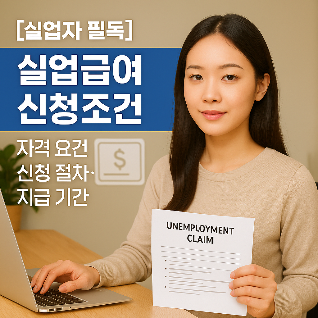 [실업자 필독] 실업급여 신청조건 ｜ 자격 요건&middot;신청 절차&middot;지급 기간 완전정리