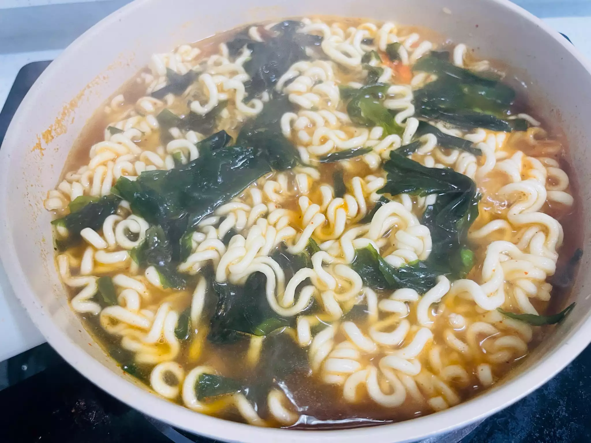 너구리 미역 라면