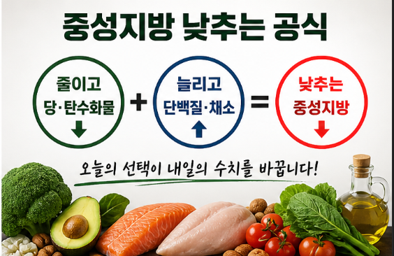 중성지방만 높은 경우, 운동보단 가장 먼저 바꿔야 할 식단