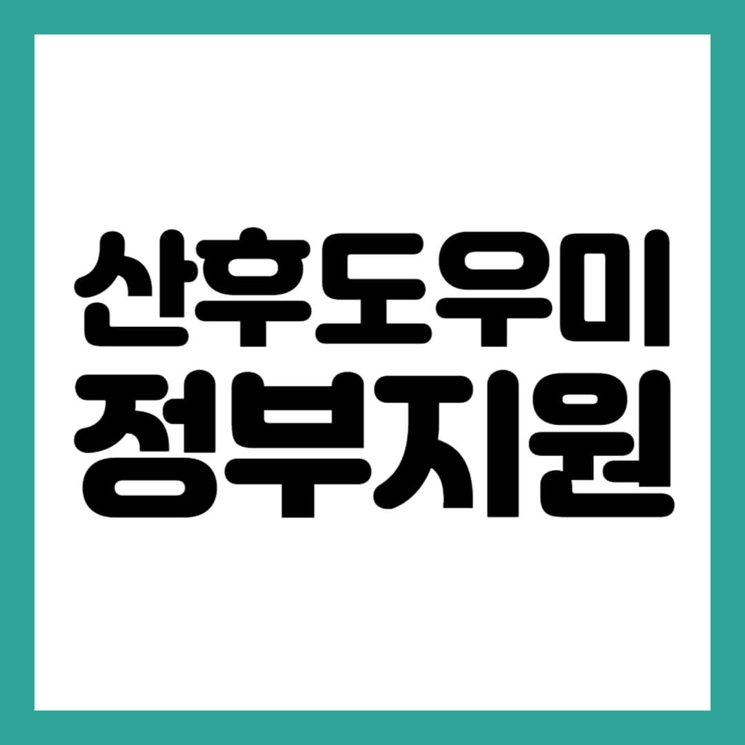 산후도우미 정부지원 썸네일