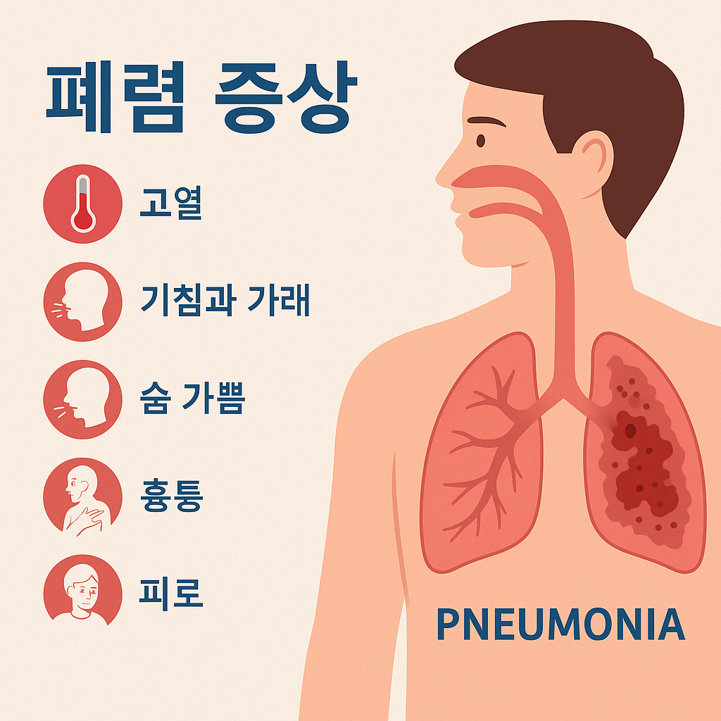 폐렴 증상