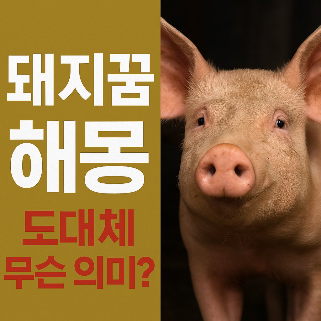 돼지 꿈 해몽