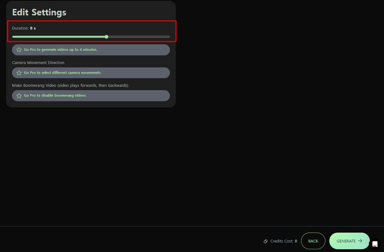 8초 에디터 셋팅