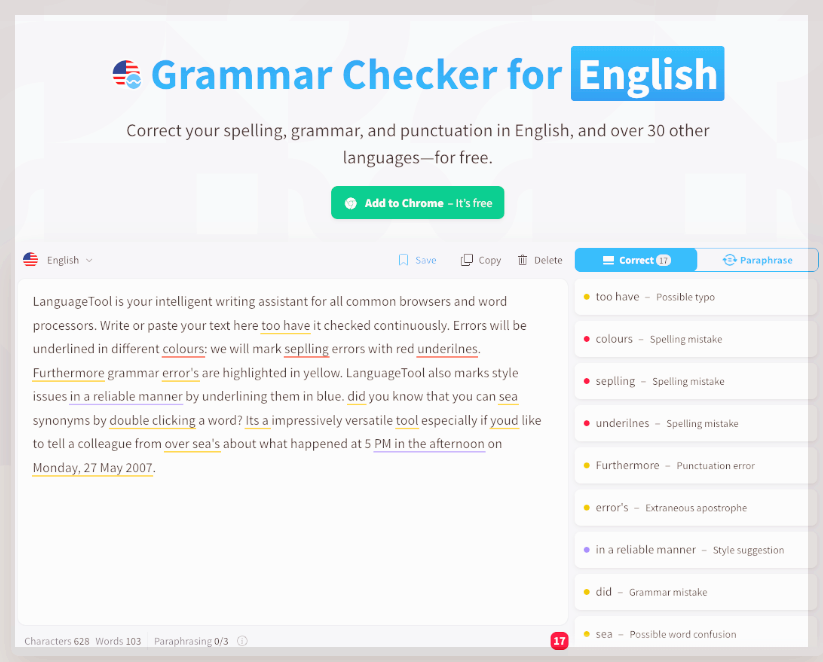 영어 문법 검사기 무료 사이트