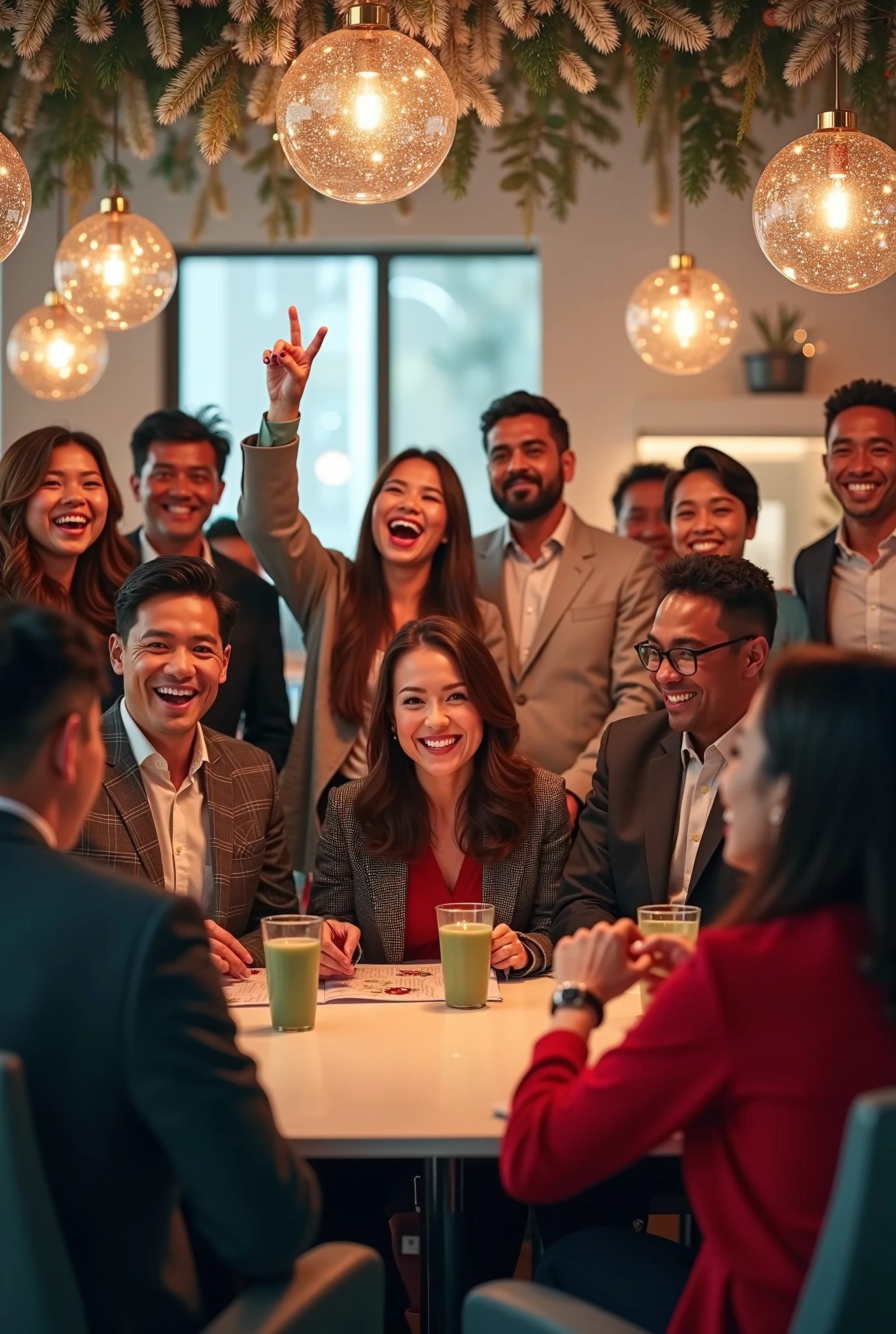 성공적인 퇴직을 축하하는 직장인들 이미지