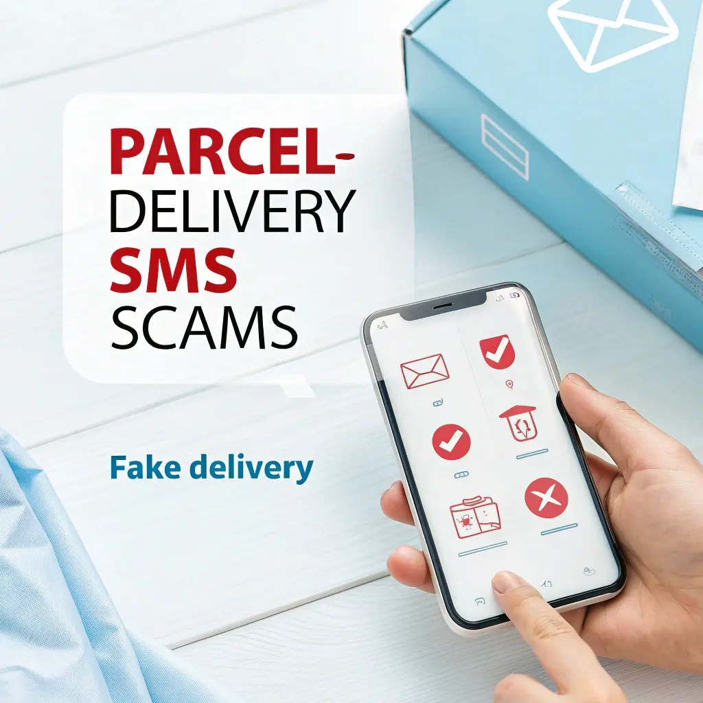 택배 배송을 사칭한 스미싱 문자 예시