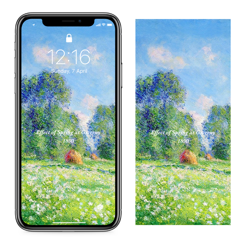 14 지베르니 봄의 효과 C - Claude Monet 클로드 모네 배경화면