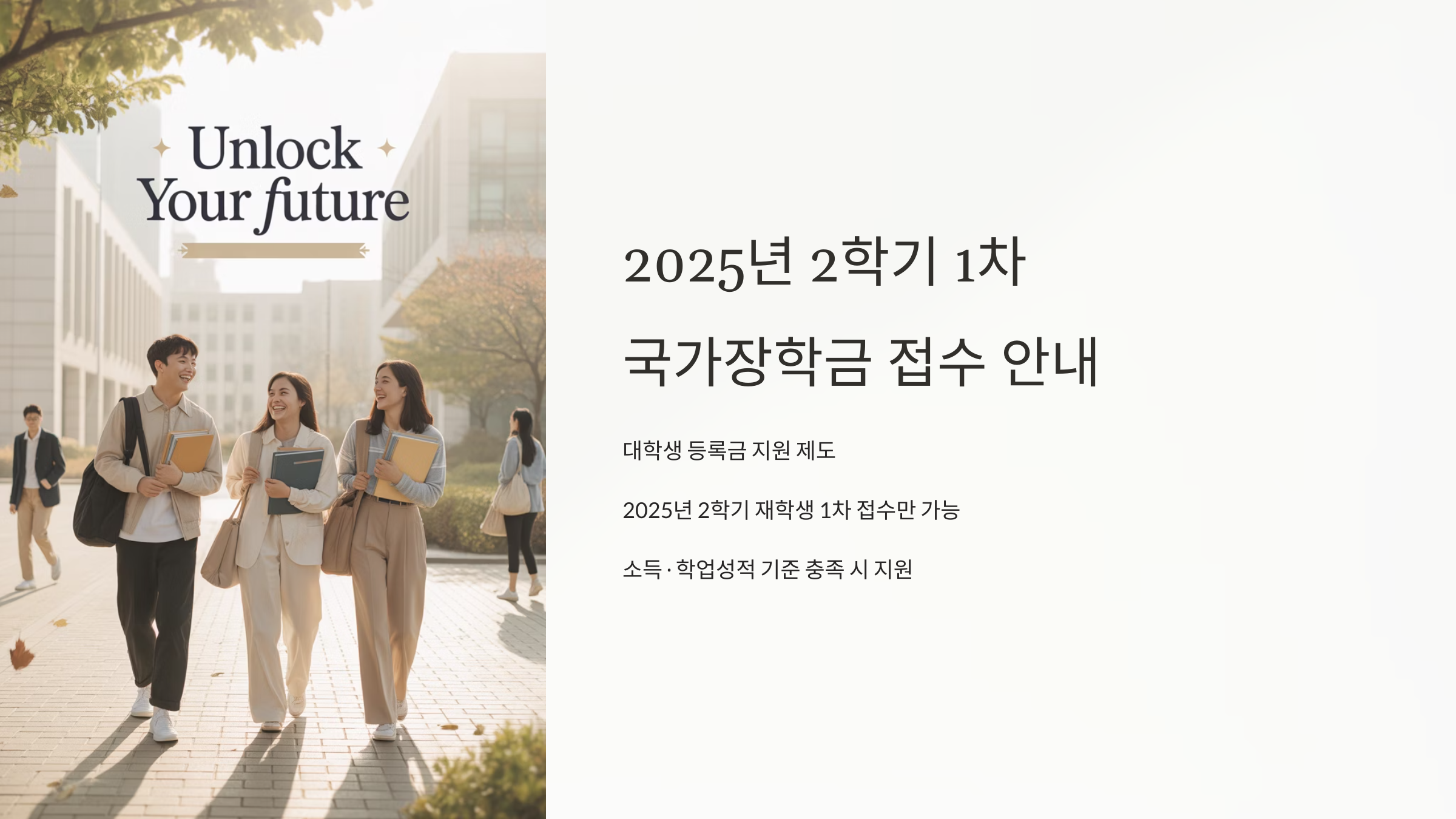 2학기 1차 국가장학금 신청