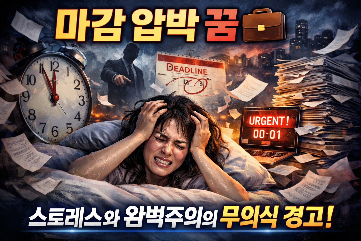 마감 압박 꿈
