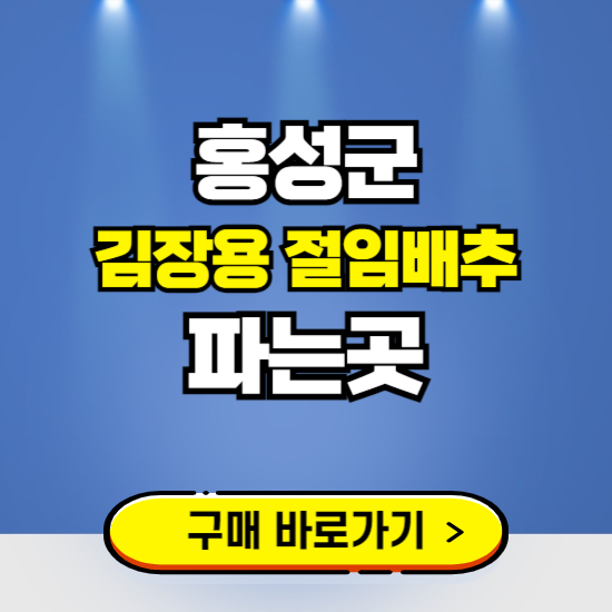홍성군 절임배추 사전예약 구입하는곳 ❘ 김장배추 파는곳 가격보기