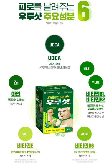 대웅제약-우루샷-성분