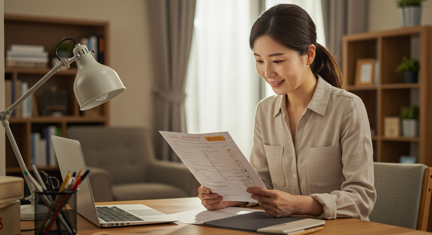 노마드를 위한 숙소 체크리스트 확인 장면