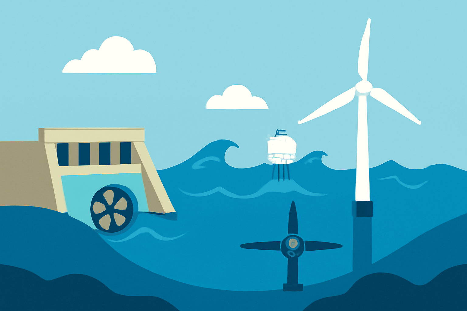 해양에너지의 모든 것 : 조력&middot;조류&middot;파력 발전 원리와 미래 전망 총정리 관련 사진