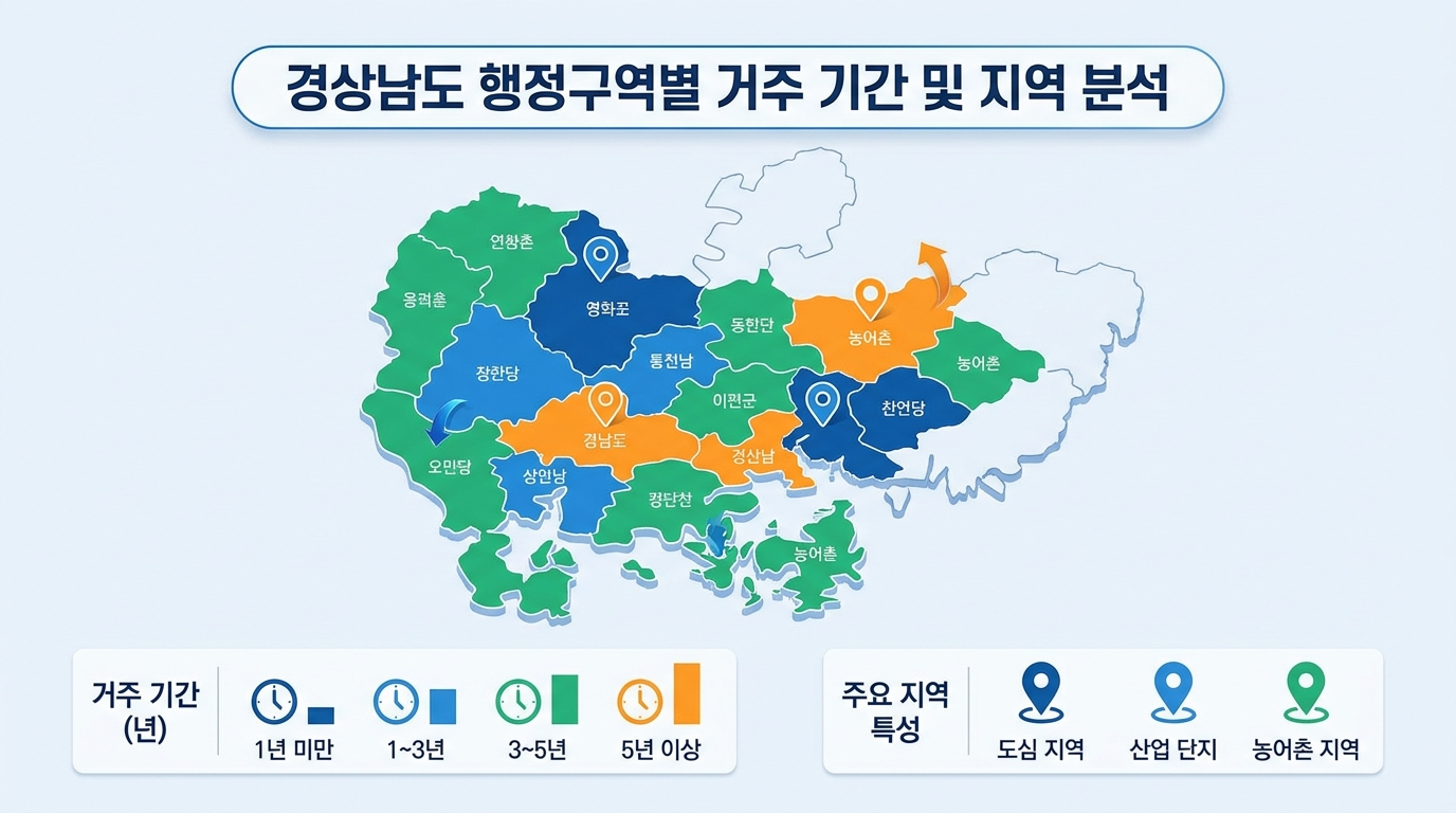 경남도민연금 거주 기간 요건 그래픽