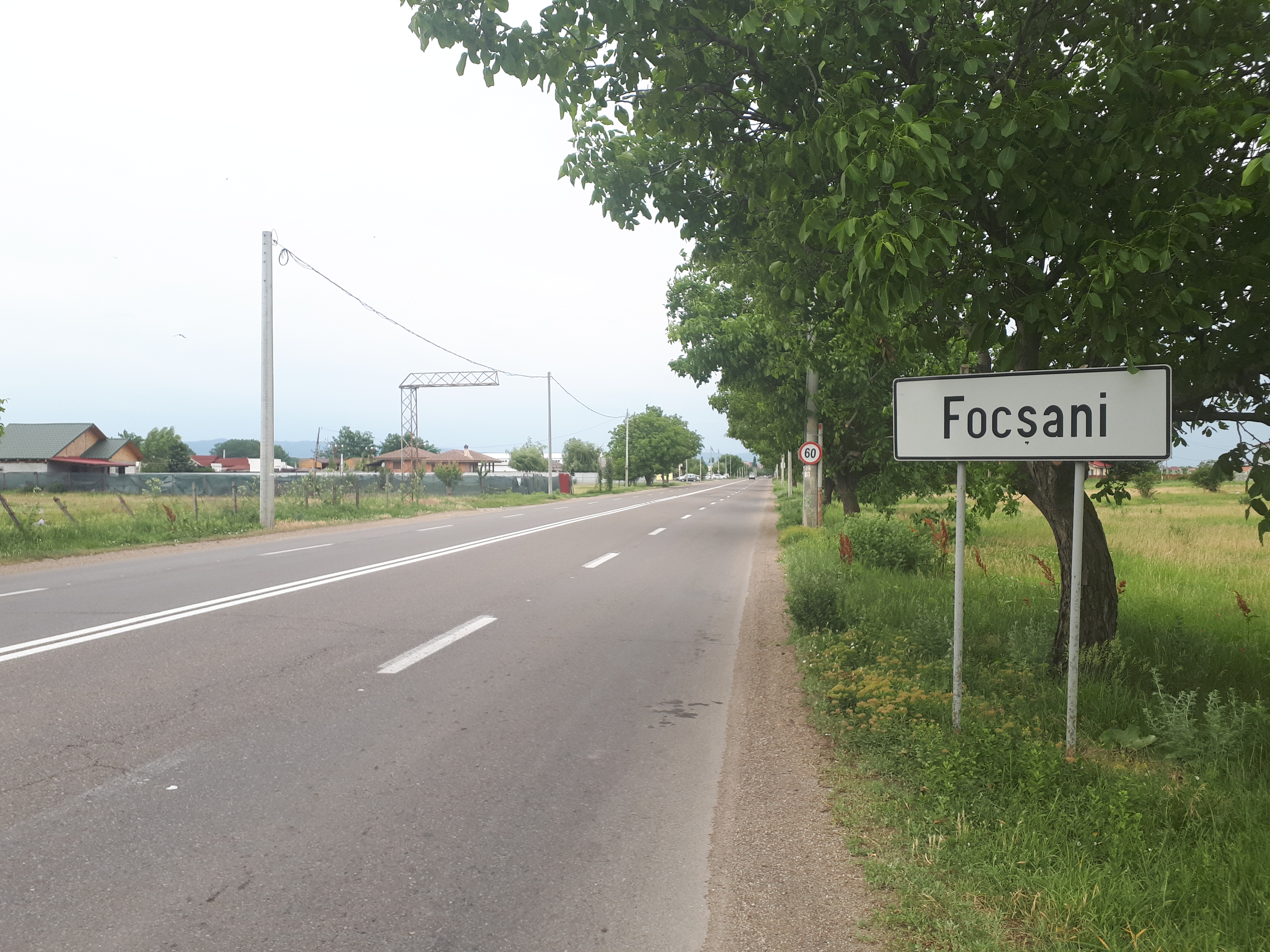 루마니아 폭샤니 이정표