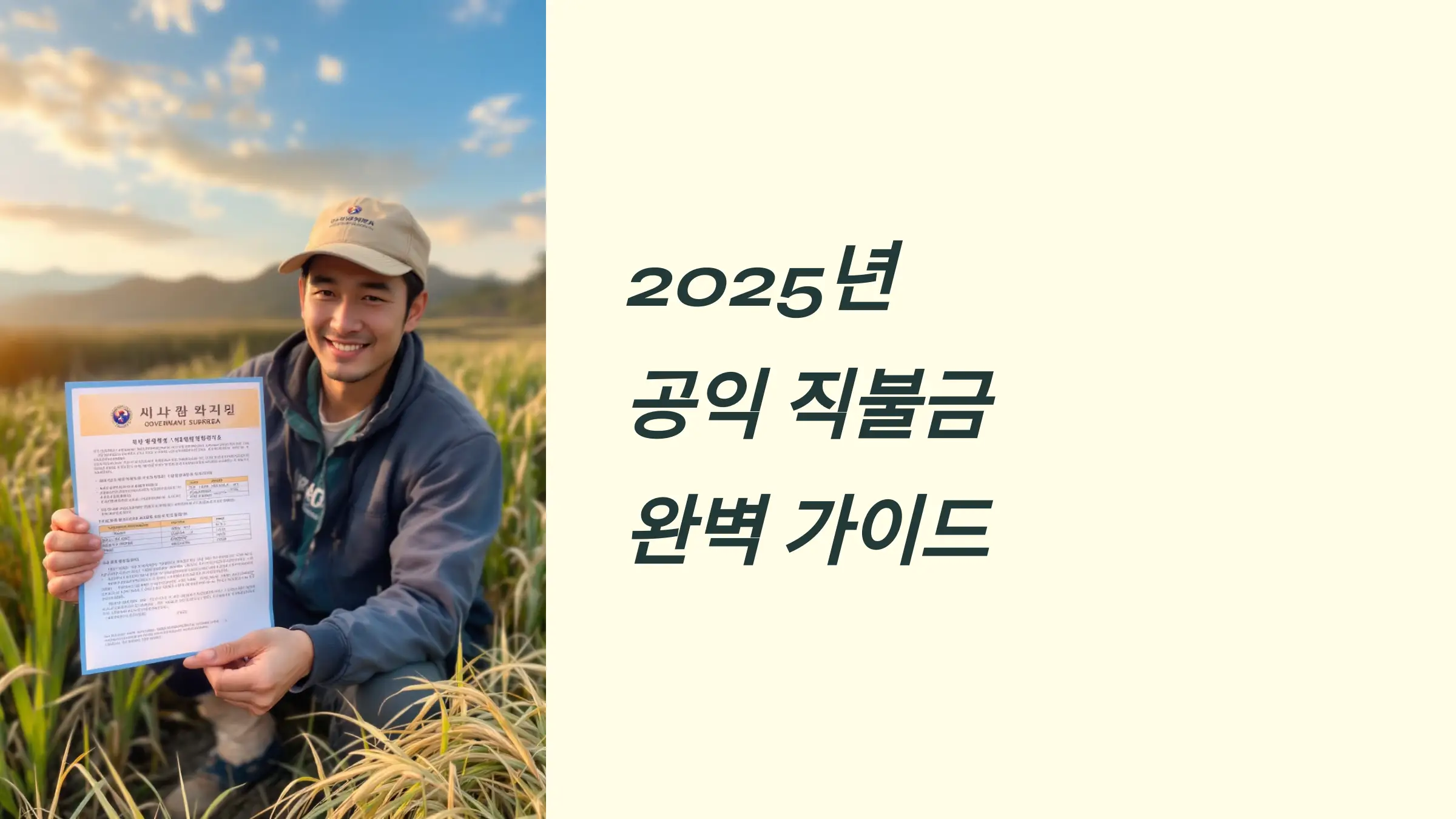 공익 직불금 신청방법, 자격조건, 지급 절차, 지급일, 필요 서류, 소농직불금, 면적직불금