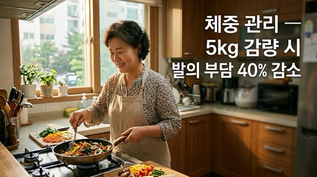 족저근막염 회복 생활습관 체중관리