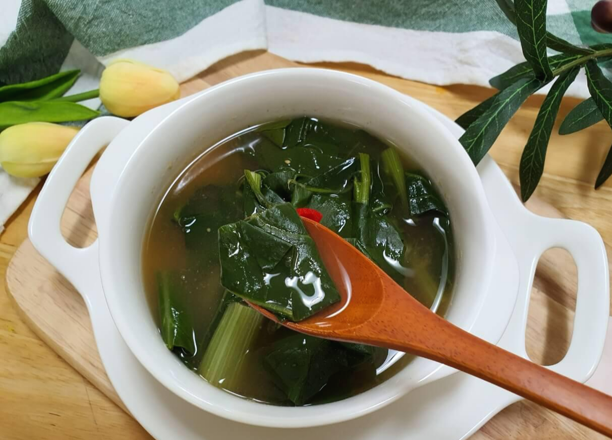 근대 된장국 사진