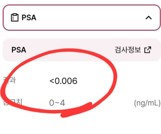 피검사 수치