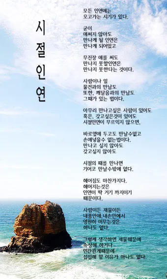 시절인연 뜻과 한자 時節因緣 영어로 해설집_9