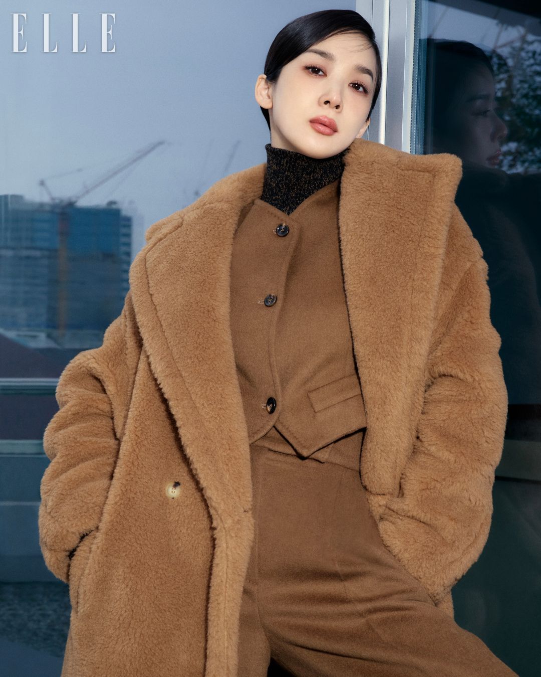 30대 여성 출근룩 막스마라 코트 연예인 이청아