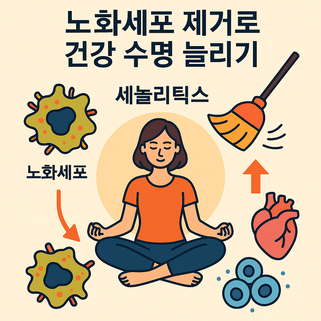 노화된 세포의 제거, 세놀리틱스가 건강 수명에 미치는 영향