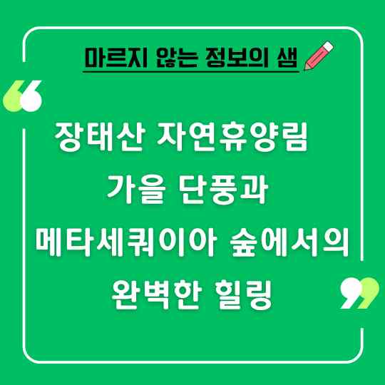 장태산 자연휴양림