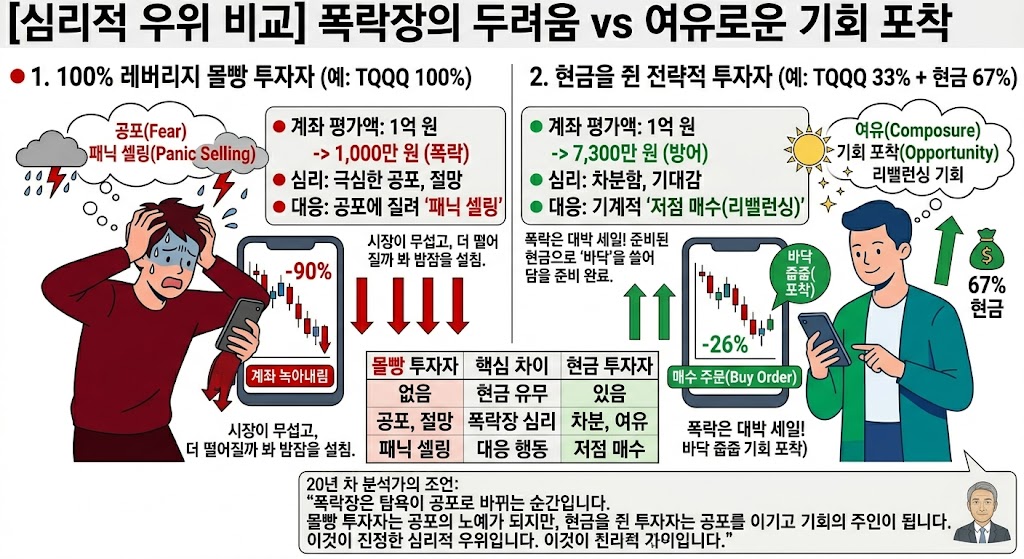 비중에 따른 투자자 심리