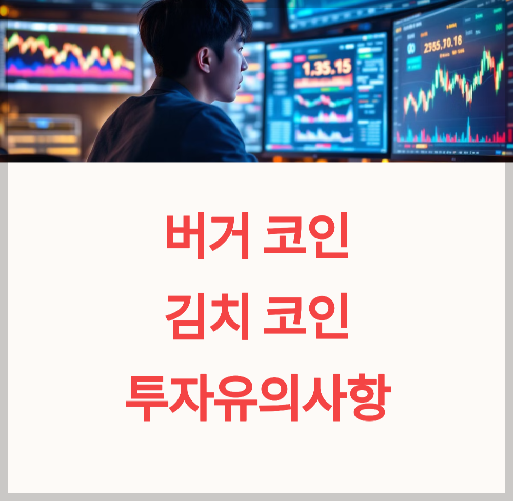 버거코인과 김치코인 이 뭔가요