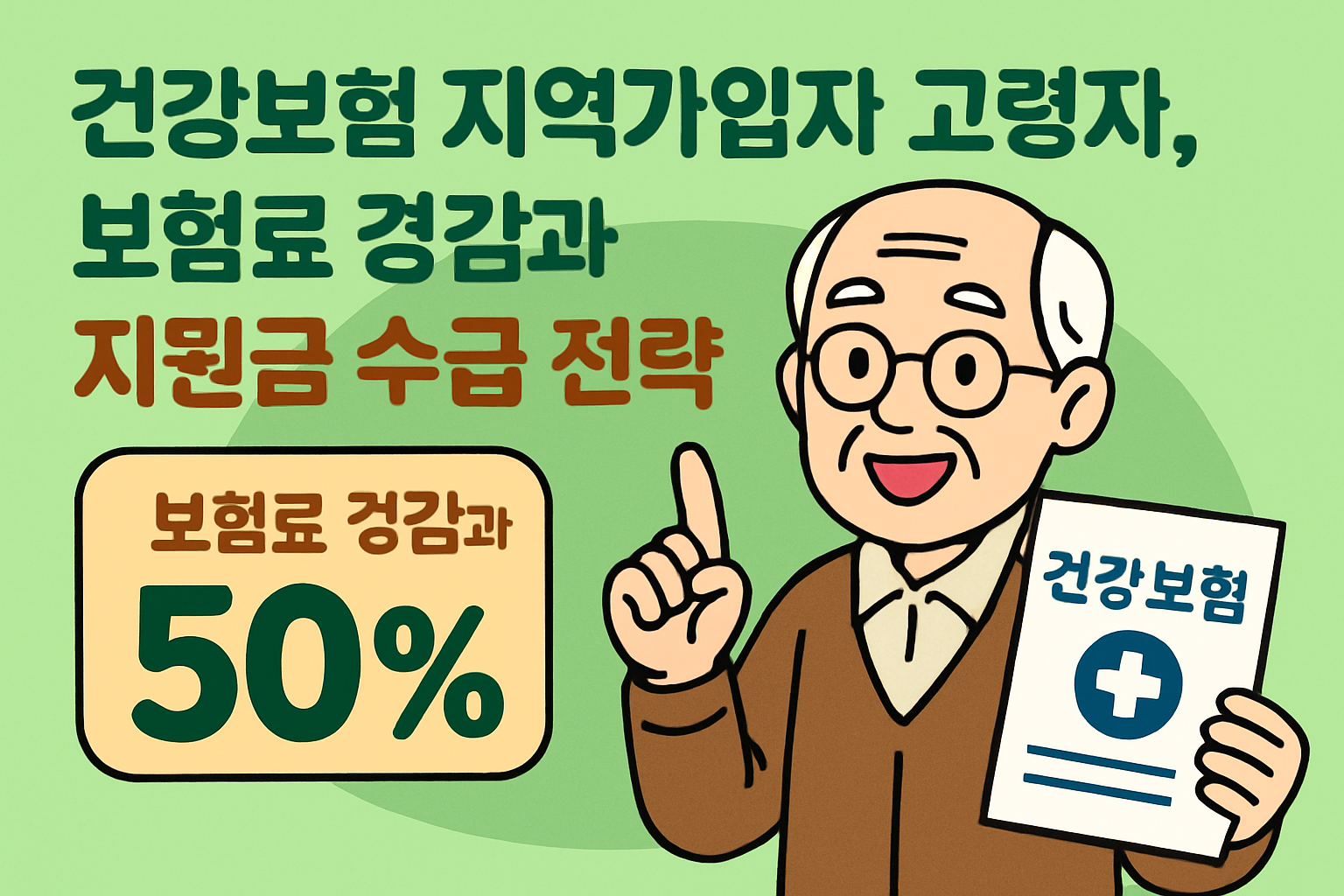 건강보험 지역가입자 고령자, 보험료 경감과 지원금 수급 전략