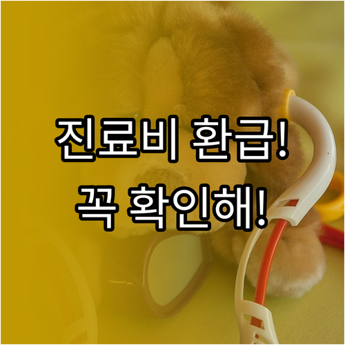 충청북도 반려동물 진료비 영수증 제출..