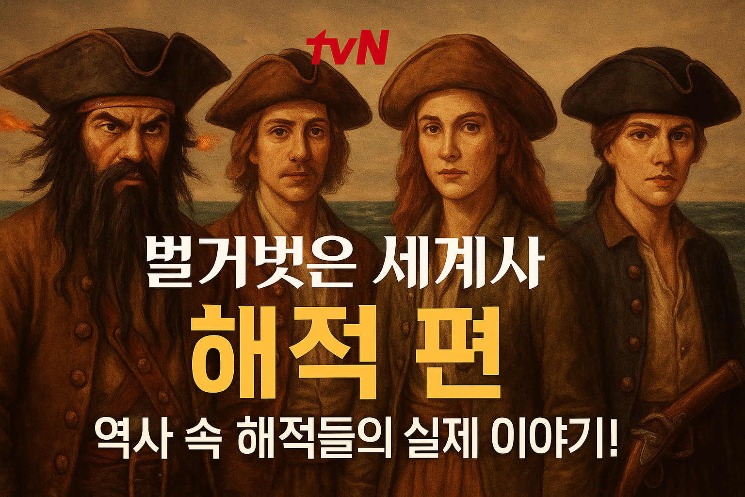 벌거벗은 세계사 해적편 역사 속 해적들의 실제 이야기!