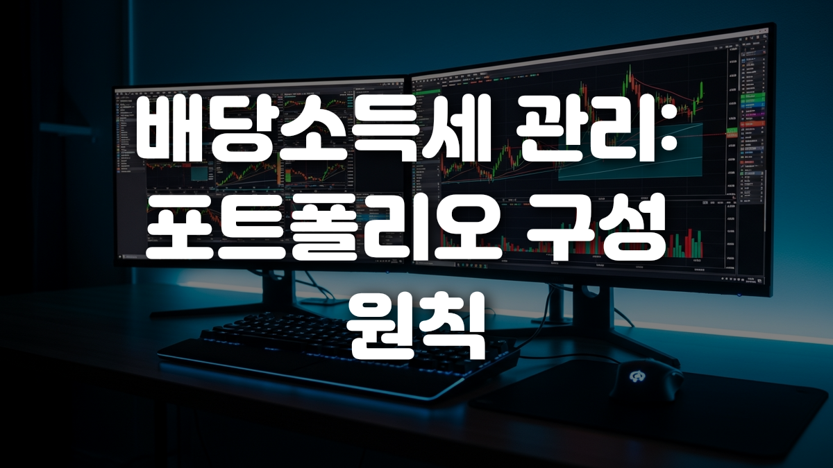 배당소득세 관리 포트폴리오 구성 원칙