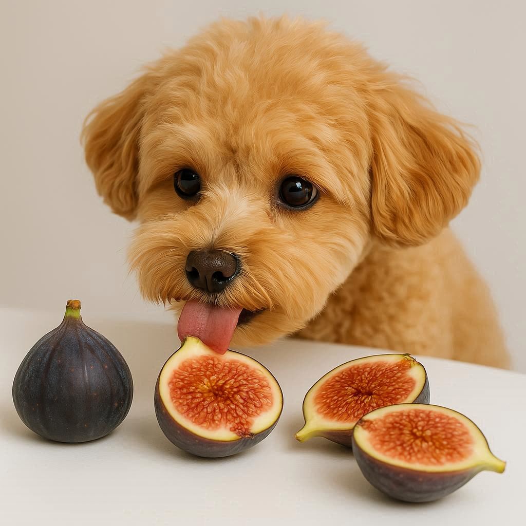 무화과를-핥고-있는-강아지
