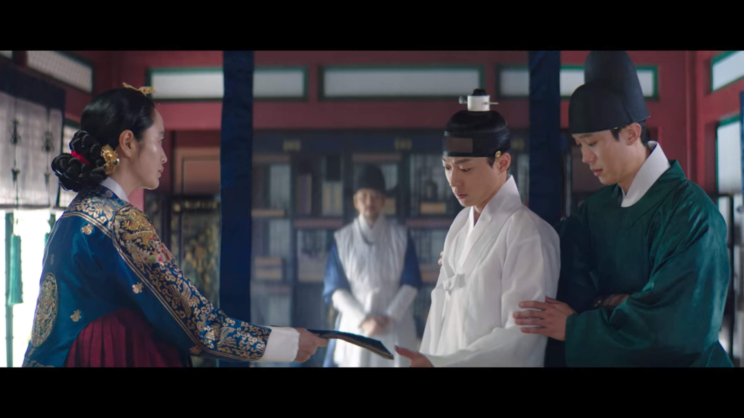 세자를 설득하는 화령