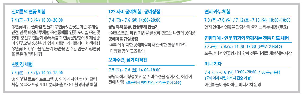 부여서동연꽃축제 관련 사진