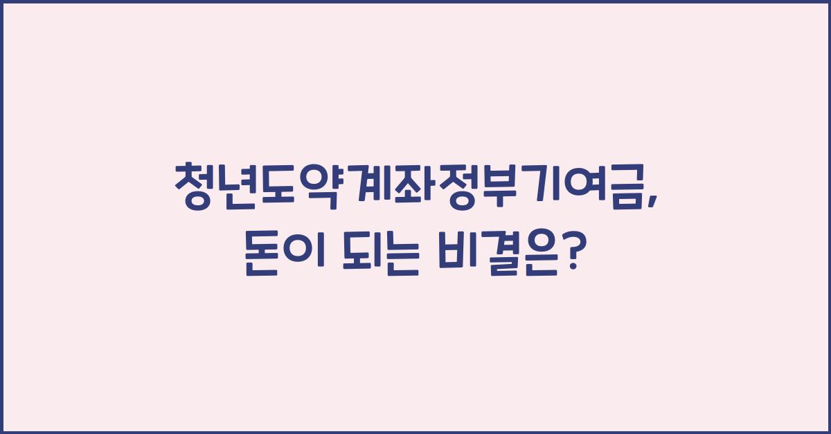 청년도약계좌정부기여금